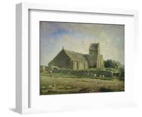 The Church at Gréville, 1871/1874-Jean-François Millet-Framed Giclee Print