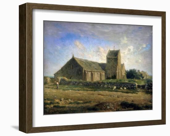 The Church at Greville, C1871-1874-Jean Francois Millet-Framed Giclee Print