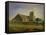 The Church at Greville, circa 1871-74-Jean-François Millet-Framed Stretched Canvas