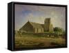 The Church at Greville, circa 1871-74-Jean-François Millet-Framed Stretched Canvas