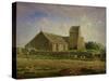 The Church at Greville, circa 1871-74-Jean-François Millet-Stretched Canvas