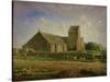 The Church at Greville, circa 1871-74-Jean-François Millet-Stretched Canvas