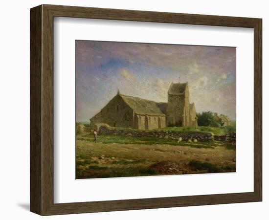 The Church at Greville, circa 1871-74-Jean-François Millet-Framed Giclee Print