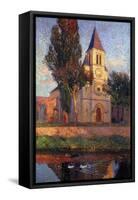 The Church at Labastide du Vert, L'Eglisede La Bastide du Vert-Henri Martin-Framed Stretched Canvas