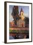 The Church at Labastide du Vert, L'Eglisede La Bastide du Vert-Henri Martin-Framed Giclee Print