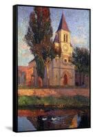 The Church at Labastide du Vert, L'Eglisede La Bastide du Vert-Henri Martin-Framed Stretched Canvas