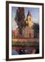 The Church at Labastide du Vert, L'Eglisede La Bastide du Vert-Henri Martin-Framed Giclee Print