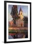 The Church at Labastide du Vert, L'Eglisede La Bastide du Vert-Henri Martin-Framed Giclee Print