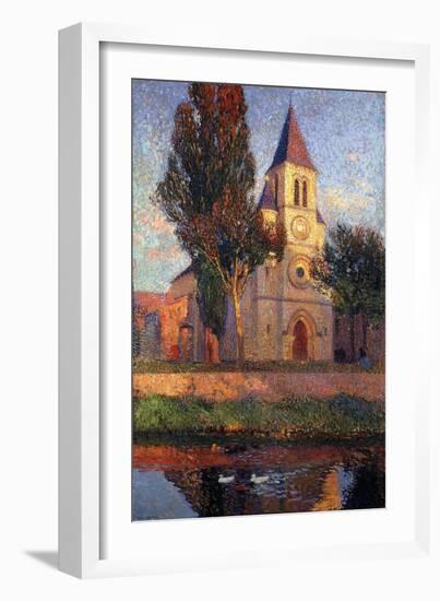 The Church at Labastide du Vert, L'Eglisede La Bastide du Vert-Henri Martin-Framed Giclee Print