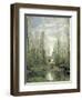 The Church at Marissel, 1866-Jean-Baptiste-Camille Corot-Framed Premium Giclee Print