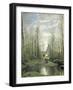 The Church at Marissel, 1866-Jean-Baptiste-Camille Corot-Framed Giclee Print