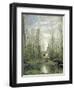 The Church at Marissel, 1866-Jean-Baptiste-Camille Corot-Framed Giclee Print