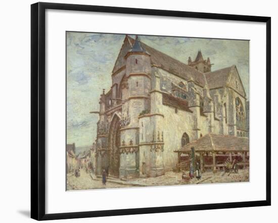 The Church at Moret, Frosty Weather, 1893-Alfred Victor Fournier-Framed Giclee Print