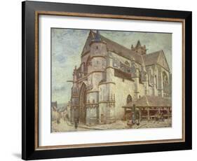 The Church at Moret, Frosty Weather, 1893-Alfred Victor Fournier-Framed Giclee Print