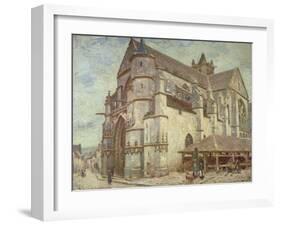 The Church at Moret, Frosty Weather, 1893-Alfred Victor Fournier-Framed Giclee Print