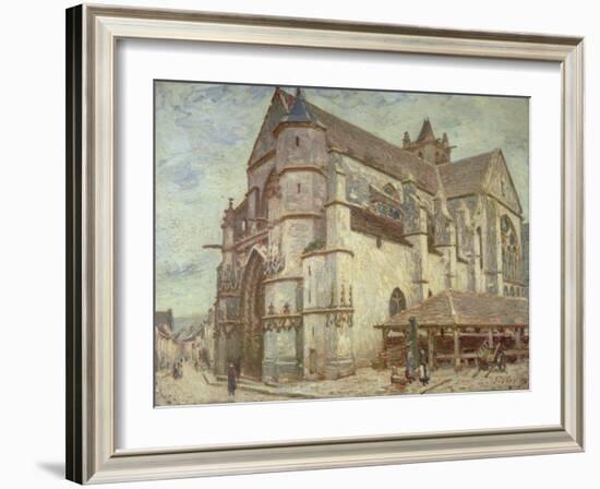 The Church at Moret, Frosty Weather, 1893-Alfred Victor Fournier-Framed Giclee Print