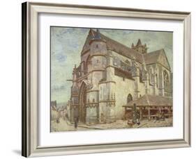 The Church at Moret, Frosty Weather, 1893-Alfred Victor Fournier-Framed Giclee Print