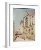 The Church at Moret-Alfred Sisley-Framed Giclee Print