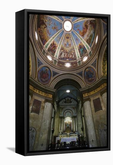 The Church at the Carmelite Stella Maris Monastery on Mount Carmel, Haifa, Israel, Middle East-Yadid Levy-Framed Stretched Canvas