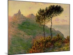 The Church at Varengeville, Against the Sunlight, 1882-Claude Monet-Mounted Giclee Print
