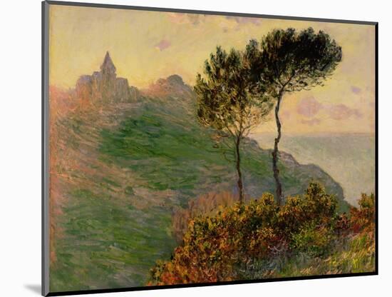 The Church at Varengeville, Against the Sunlight, 1882-Claude Monet-Mounted Giclee Print
