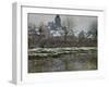 The Church at Vetheuil, Snow, 1878-79-Claude Monet-Framed Giclee Print