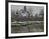 The Church at Vetheuil, Snow, 1878-79-Claude Monet-Framed Giclee Print