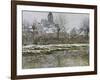 The Church at Vetheuil under Snow, 1878-79-Claude Monet-Framed Giclee Print