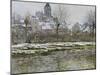 The Church at Vetheuil under Snow, 1878-79-Claude Monet-Mounted Giclee Print