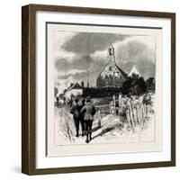 The Church at Which the Cyclists' Service Is Held-null-Framed Giclee Print