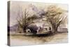 The Church, Bettws-Y-Coed, 1850, Bettws-Y-Coed, Gywnedd, Wales-John Gilbert-Stretched Canvas