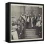 The Church Congress at Folkestone, Reception by the Mayor-null-Framed Stretched Canvas