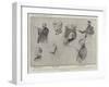 The Church Congress, Portrait Sketches at the Meetings in the Albert Hall-Sydney Prior Hall-Framed Giclee Print