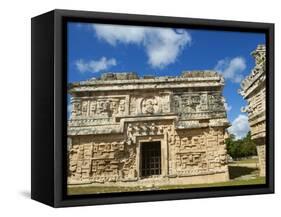 The Church in Ancient Mayan Ruins, Chichen Itza, UNESCO World Heritage Site, Yucatan, Mexico-null-Framed Stretched Canvas