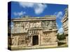 The Church in Ancient Mayan Ruins, Chichen Itza, UNESCO World Heritage Site, Yucatan, Mexico-null-Stretched Canvas