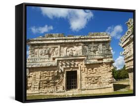 The Church in Ancient Mayan Ruins, Chichen Itza, UNESCO World Heritage Site, Yucatan, Mexico-null-Framed Stretched Canvas