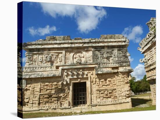 The Church in Ancient Mayan Ruins, Chichen Itza, UNESCO World Heritage Site, Yucatan, Mexico-null-Stretched Canvas