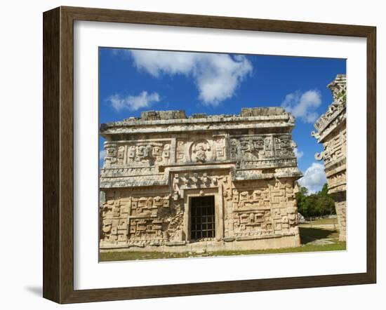 The Church in Ancient Mayan Ruins, Chichen Itza, UNESCO World Heritage Site, Yucatan, Mexico-null-Framed Photographic Print