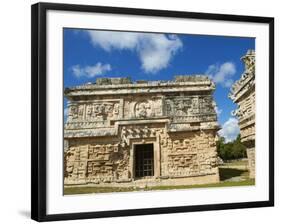 The Church in Ancient Mayan Ruins, Chichen Itza, UNESCO World Heritage Site, Yucatan, Mexico-null-Framed Photographic Print