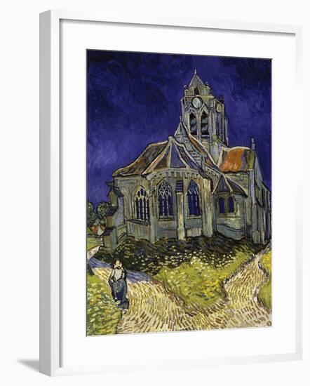 The Church in Auvers-Sur-Oise, c.1890-Vincent van Gogh-Framed Giclee Print