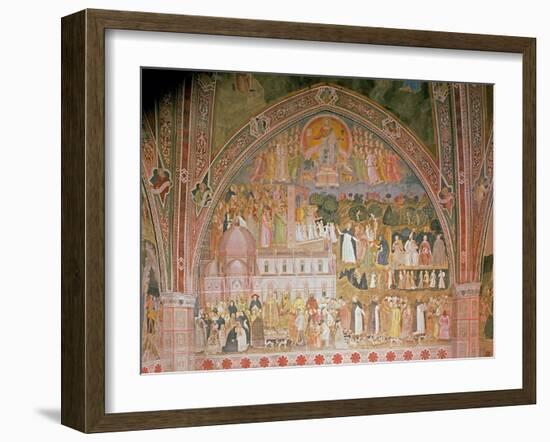 The Church Militant and Triumphant, in the Spanish Chapel, C.1369-Andrea di Bonaiuto-Framed Giclee Print