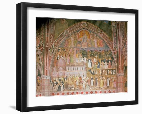 The Church Militant and Triumphant, in the Spanish Chapel, C.1369-Andrea di Bonaiuto-Framed Giclee Print