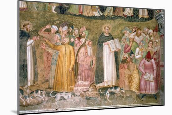 The Church Militant and Triumphant, Thomas and Peter Confuting the Heretics, Spanish Chapel,C.1369-Andrea di Bonaiuto-Mounted Giclee Print
