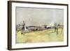 The Church of Ablain and Souchez, Artois, France, 19 June 1915-Francois Flameng-Framed Giclee Print