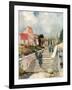 The Church of Clermont-En-Argonne, France, 1915-Francois Flameng-Framed Giclee Print