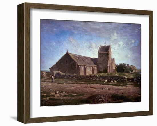 The Church of Greville, 1871-1874-Jean-François Millet-Framed Giclee Print