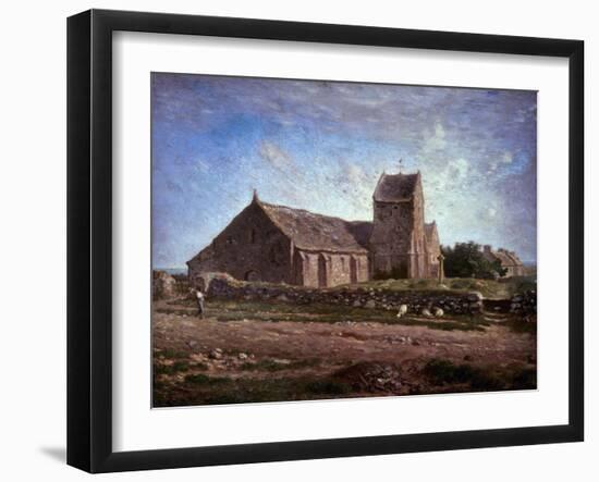 The Church of Greville, 1871-1874-Jean-François Millet-Framed Giclee Print