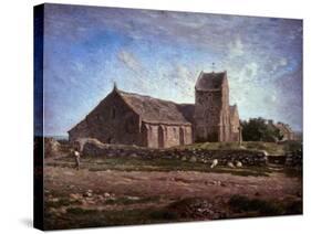 The Church of Greville, 1871-1874-Jean-François Millet-Stretched Canvas