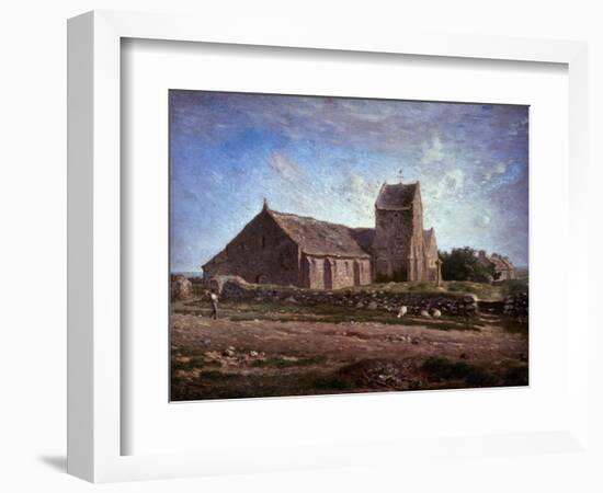 The Church of Greville, 1871-1874-Jean-François Millet-Framed Giclee Print