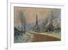 The Church of Jeufosse in Winter, 1893 (Oil on Canvas)-Claude Monet-Framed Giclee Print